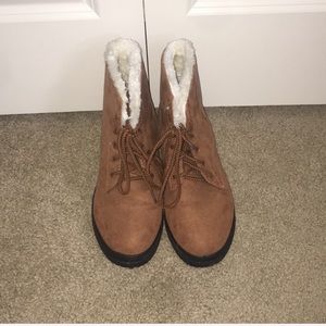 Brown booties